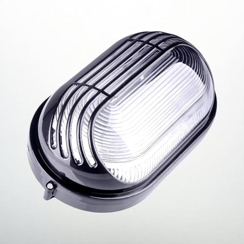 كشاف لطش زجاج شكل رمش حديد مقاس كبير لون اسود