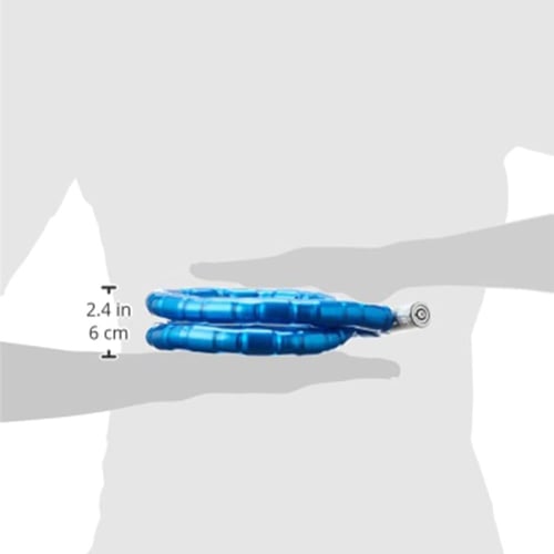 قفل دراجة 120 سم ازرق / اسود مضاد من الفولاذ مع مف...