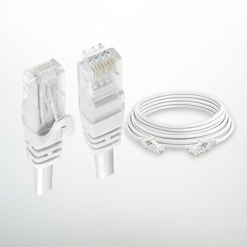 كابل شبكة ايثرنت كات 6 ابيض طول 10 متر جودة عالية...