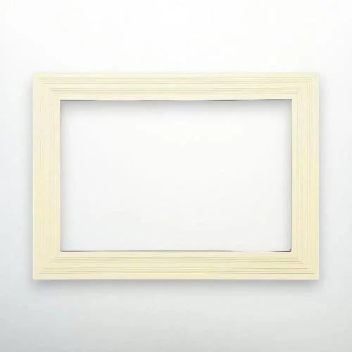 Window air conditioner frame ready size 24 made of wood beige color 67 × 46 cm