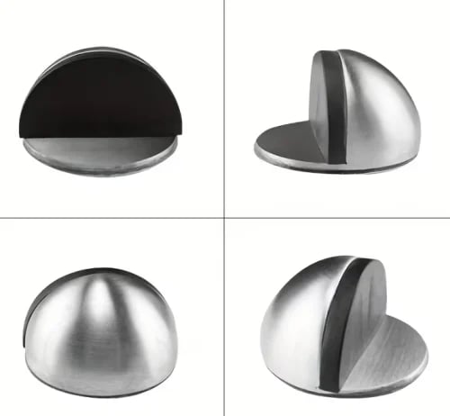 Round door ground fixing bracket, semi-circular sh...