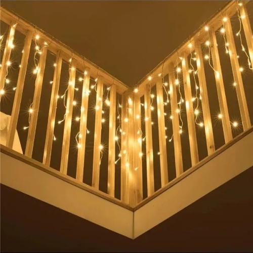 لمبة زينة اضاءة شكل ستارة شفاف ستارة ليد 3 متر × 5...