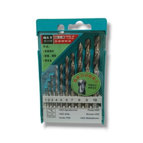 طقم ريش حديد 1 ملي إلى 10 ملي 10 قطع/G B-9