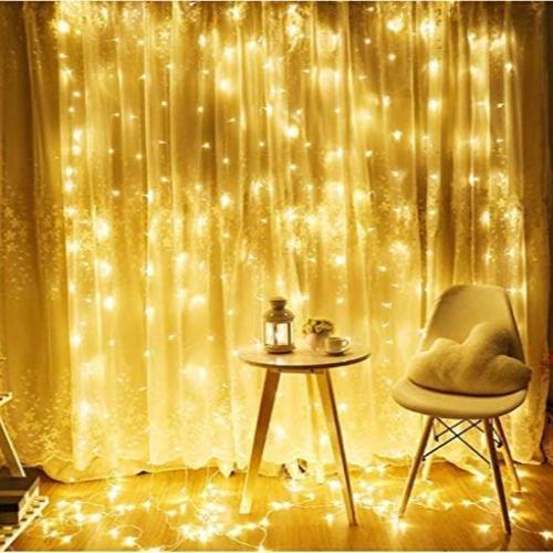 لمبة زينة اضاءة ليد شفاف شكل ستارة ليد 10 × 4 متر...