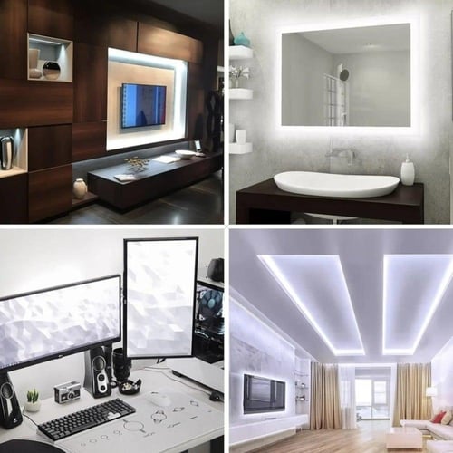 شريط ليد زينة اخضر 5 متر لاصق