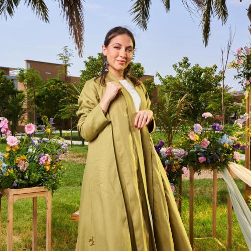 Green Cloche Abaya