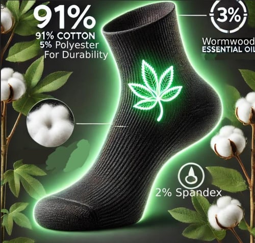 جورب الذكاء الطبيعي - جورب رجالي من خيوط البامبو ف...