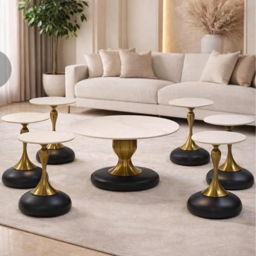 طاولة قهوة فاخرة 6+1