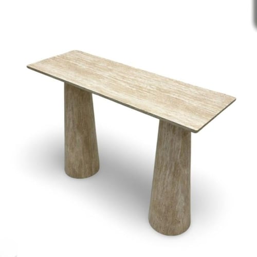 مدخل كونسول بسطح خشبي