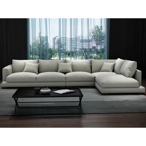 كنب زوية مودرن ، 320 سم، بيج