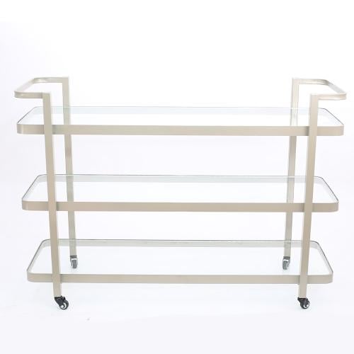 عربة تقديم لون شمباني