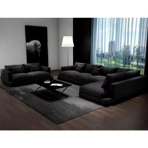 كنب زاوية مودرن مع مقعدين ، ألوان متعددة