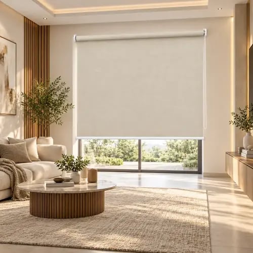 ستارة رول سادة مقاس 200*200 SH205 LIGHT BEIGE