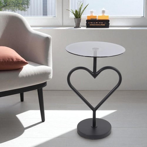 طاولة خدمة قاعدة رخام صناعي عمود معدنلون اسود بشكل...