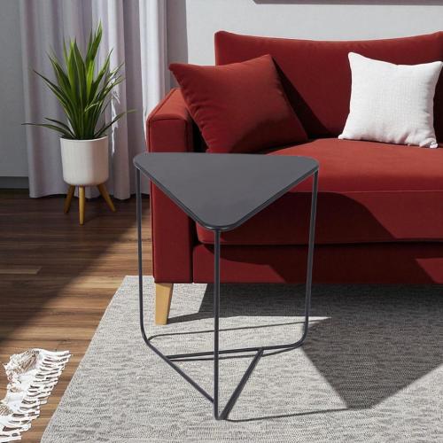 طاولة خدمة بشكل مثلث لون اسود