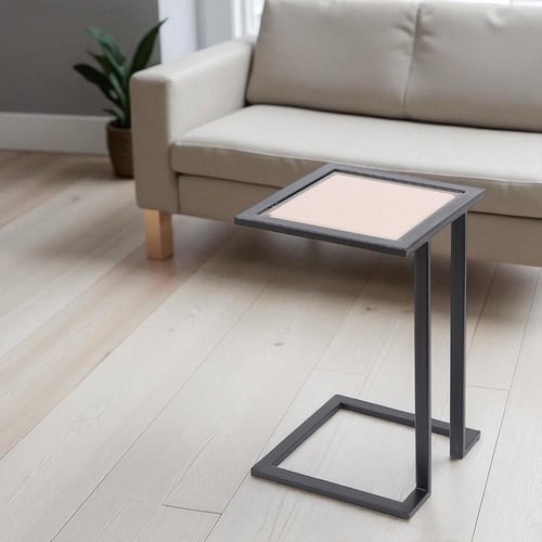 طاولة خدمة عصرية بتصميم C معدني أنيق - لمسة فنية ل...