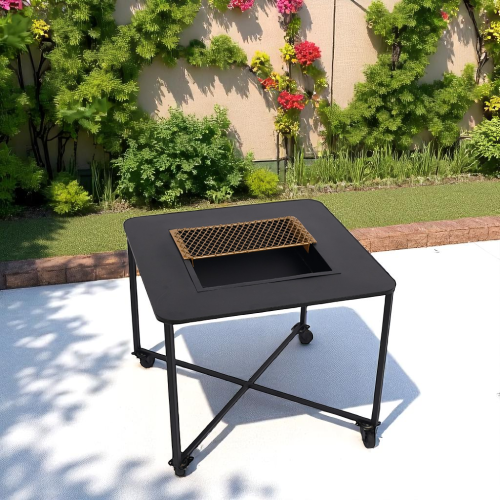 منقل فحم خارجي بعجلات – تصميم عملي ومتين للمساحات...