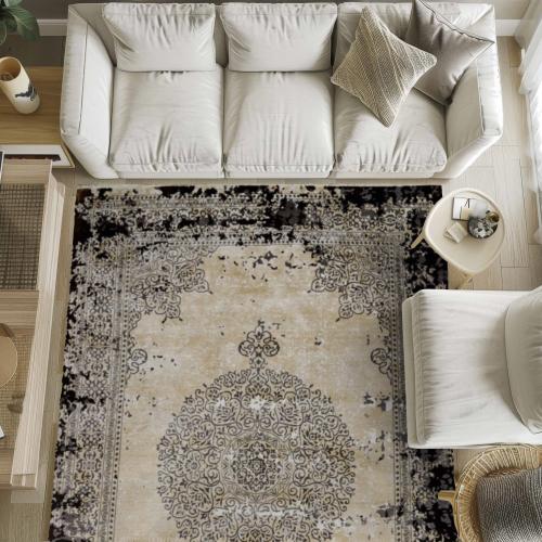 سجاد هيلين تركي بوهيمي - 3.00x4.00 - بيج