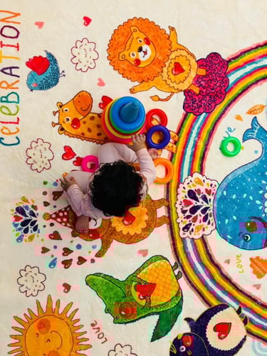 سجاد ميرال للأطفال - تصميم مغامرات الأصدقاء لغرف ا...