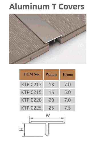 3 METER ALU T TRIM CN 04 اسود KTP 0225G برواز/نعلا