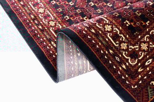 سجاد دهلاء احمر-اسود - زخرفة فنية حديثة