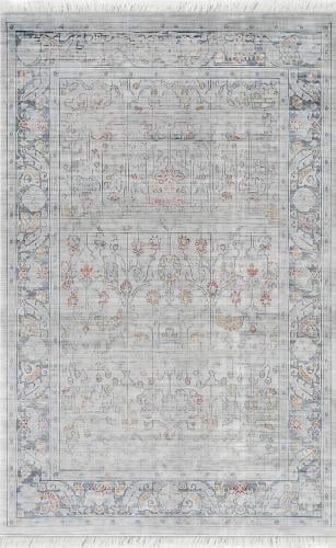 Ithar Gray Rug with a Classic Pattern - Multiple S...