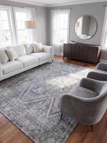 Merlin Classic Turkish Rug, 0.80x2.50, Cream Gray