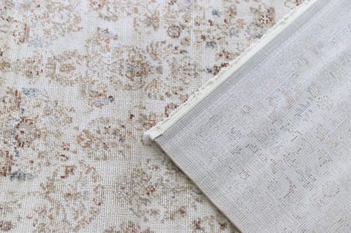 سجاد ايثار - كريم-برتقالي غامق - نقشة فاخرة