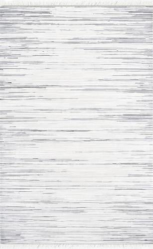 Zahaa Rugs - Modern Design, Cream Gray, 0.80X2.50 cm