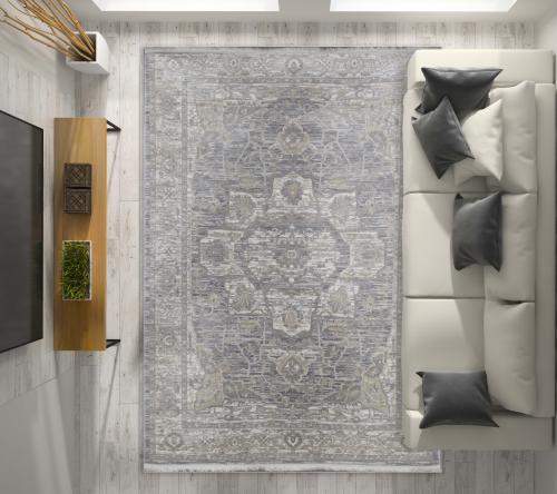 سجاد فريدة كريم - رمادي - نقشة ناعمه