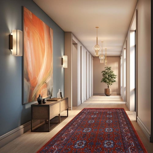 سجاد ترانيم احمر - اسود