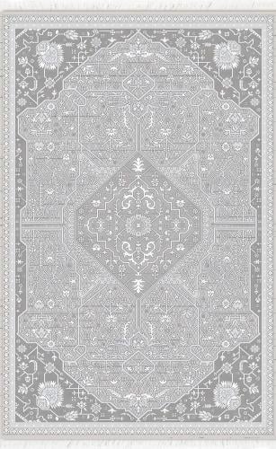 Al Hanouf Rugs - Durable material with modern details, Cream-Beige, 0.80X2.50 cm