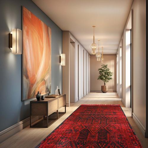 سجاد ياقوت احمر - اسود