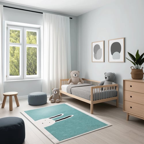 سجاد ميرال للأطفال - تصميم الأرنب لغرف الأطفال