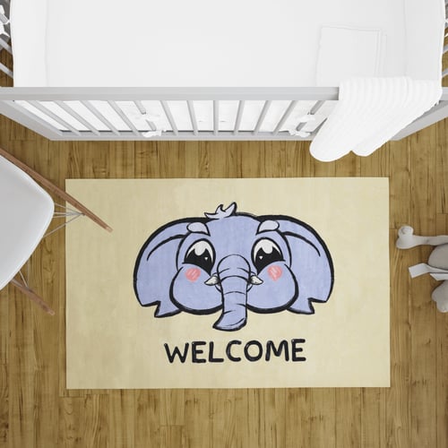 سجاد ميرال للأطفال - تصميم الفيل لغرف الأطفال