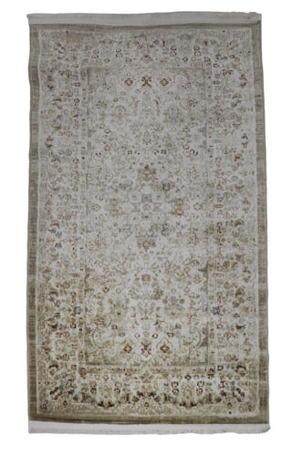 سجاد ايثار - كريم-برتقالي غامق - نقشة فاخرة