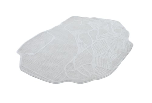 صوف مغزول - كريم