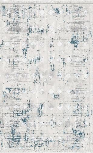 Nardin Rugs - Elegant Design, Cream-Blue, 0.80X2.50 cm