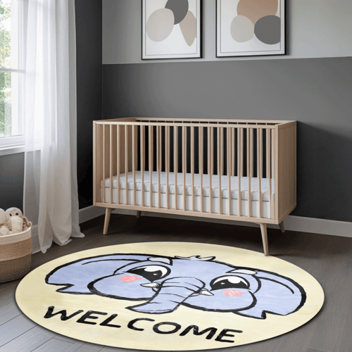 سجاد ميرال للأطفال - تصميم الفيل لغرف الأطفال