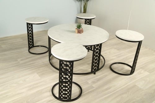 طقم طاوله ليزر مع الخدمات دائري