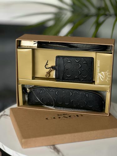 Coach طقم كاردهولدر+ محفظه