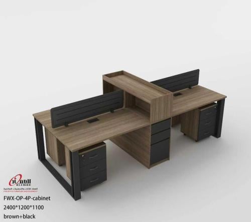 وحدة عمل رباعية حواجز ودولاب منتصف وخطوط كهرباء وإ...