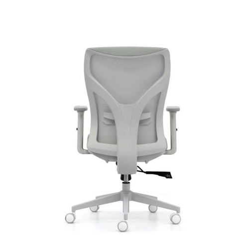 كرسي مكتب جودة عالية ظهر متوسط رمادي بذراع متحرك 3...