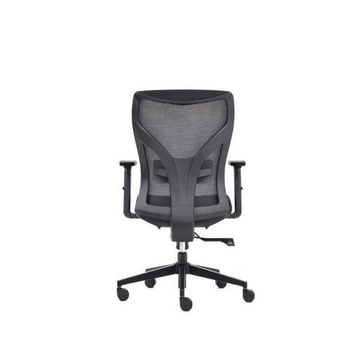 كرسي مكتب جودة عالية ظهر متوسط أسود بذراع متحرك 3D...