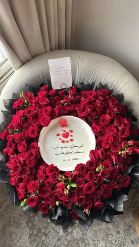 بوكيه شمعة الحب