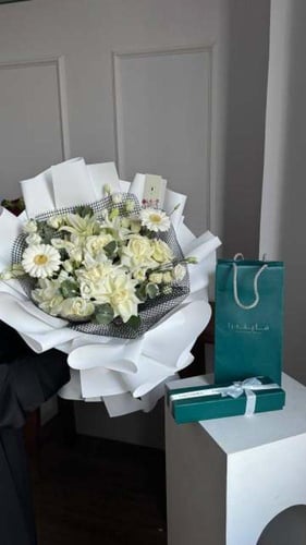 بوكية نقاء مع سوارة فضة فايندرا