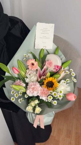 باقة مع شوكلت بستاني