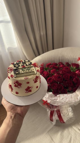 باقه الفيونكه مع كيك