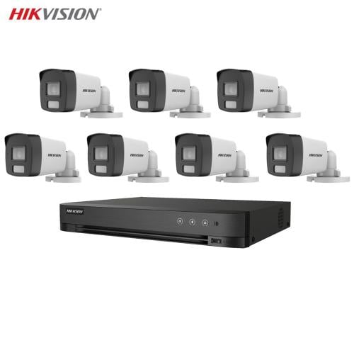 باقة 7 كاميرات خارجية مراقبة بدقة 3K