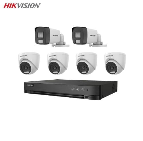 باقة 6 كاميرات مراقبة داخلية وخارجية بدقة 3K